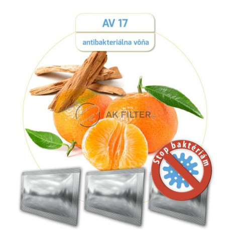 Antibakteriálna vôňa do vysávača MANDARINKA + SANTALOVÉ DREVO - AV 17