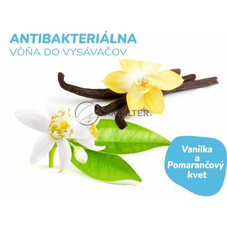 Antibakteriálna vôňa do vysávača POMARANČOVÝ KVET s VANILKOU - AV 19
