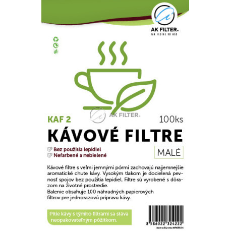 KAF2 - Kávové filtre 2 (malé) - AKFILTER